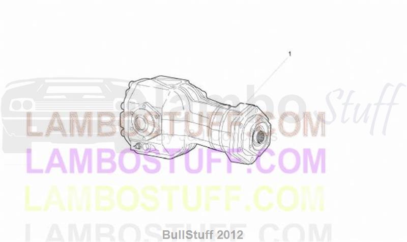 2010 Lamborghini MURCIELAGO REVENTON ROADSTER USA FRONT DIFFERENTIAL ASSEMBLY (409.01.00)